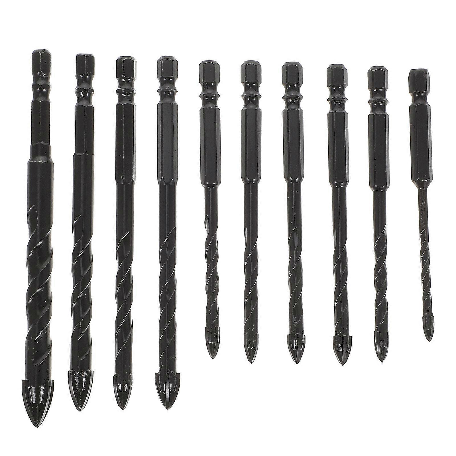 Ceramic Tile Drill Bits Steel Drill Bits for Drilling Use 10Pcs