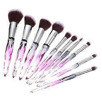 Kit de 30 pinceaux de maquillage pour fond de teint, ensemble cosmétique professionnel violet