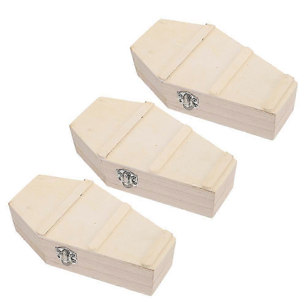 Small Halloween Coffin Box 3Pcs for Item Storage
