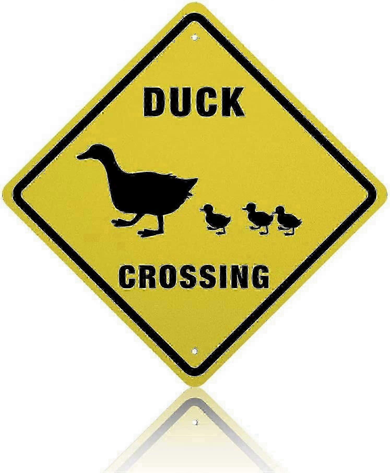 Durable 10x10 Duck Crossing Reflective Sign