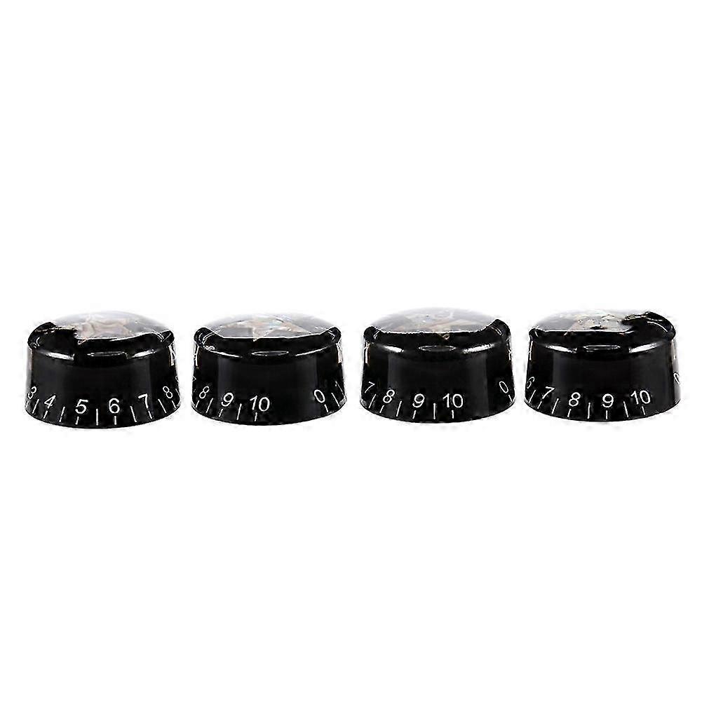 4Pcs Guitar Knobs Volume Tone Control Knob compatible with LP Style Electric Guitar Parts Abalone Star Knobs