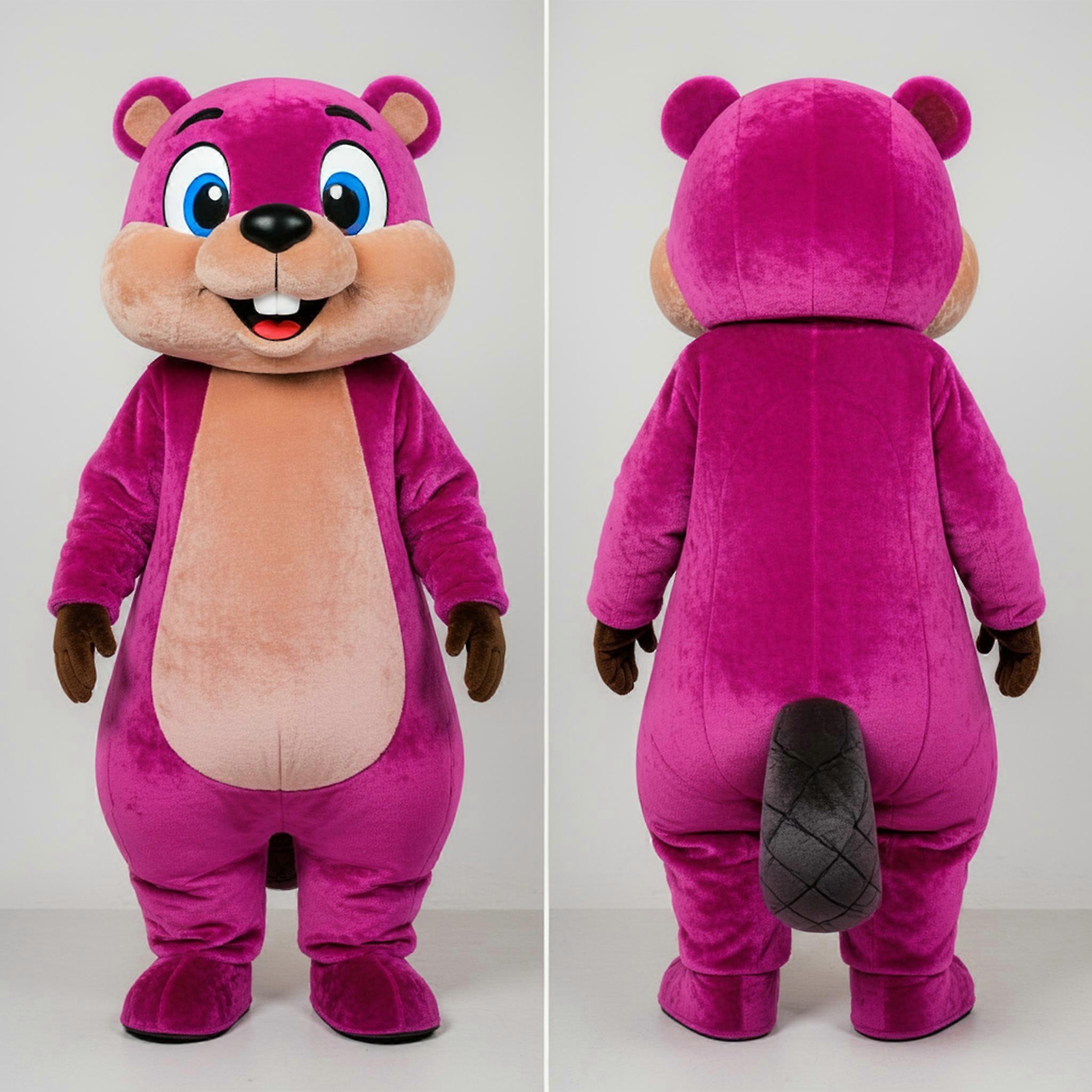 MASTICOT Magenta Soft Beaver Mascot