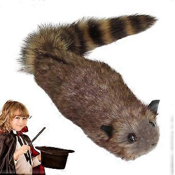 Realistic Raccoon Puppet with Spring Trick, Funny Magic Toy for Performers and Kids Stage Shows