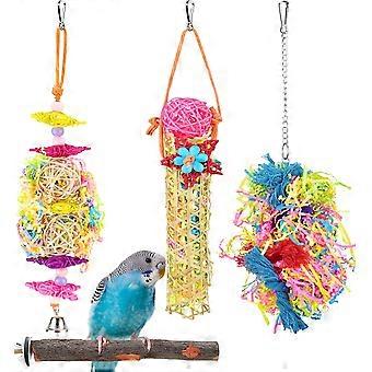 Colourful Foraging Sola Balls Set for Small Birds