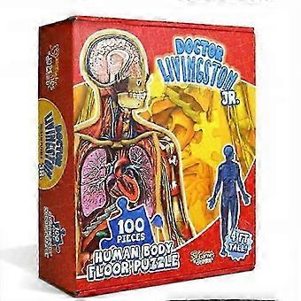 Anatomisches Puzzle mit Abbildung des menschlichen Körpers.