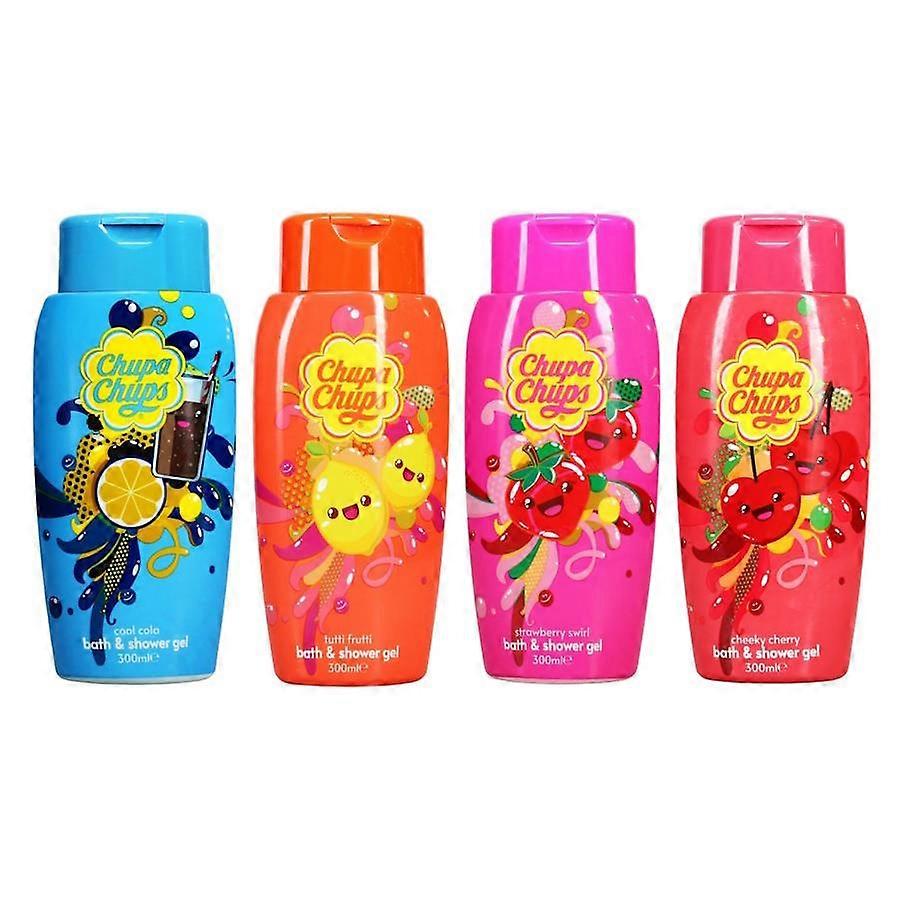 Chupa Chups Bath & Shower Gel 300ml - 4 Pack Assorted