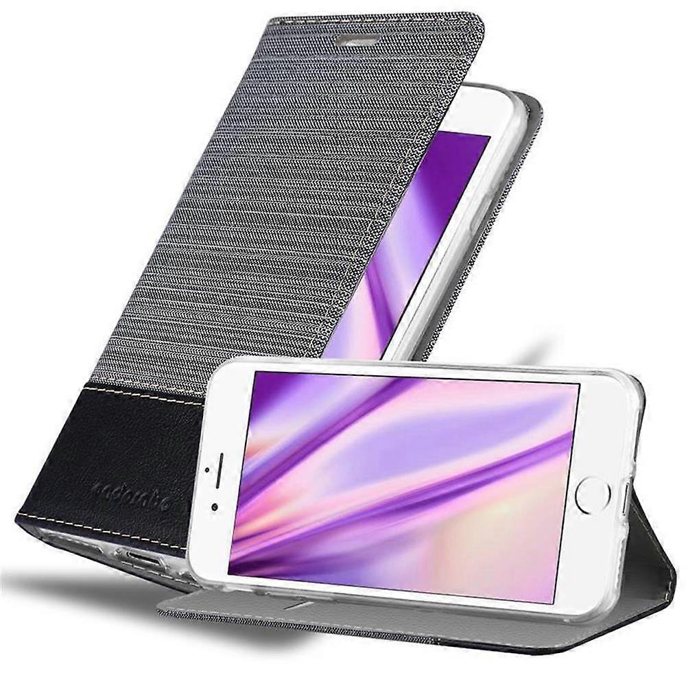 Case compatible with iPhone 6 / 6S - protective case in jeans look and with stand function