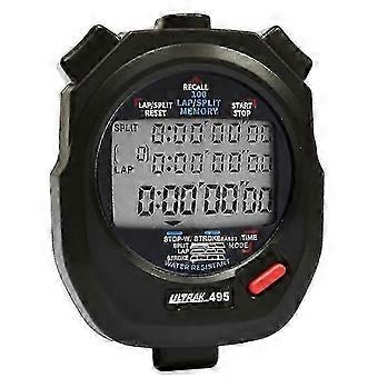 Ultrak 495 - 100 Dual Split Memory Stopwatch: A Reliable Stopwatch in Sleek Black, Equipped with Dual Split Memory for Precision Timing.