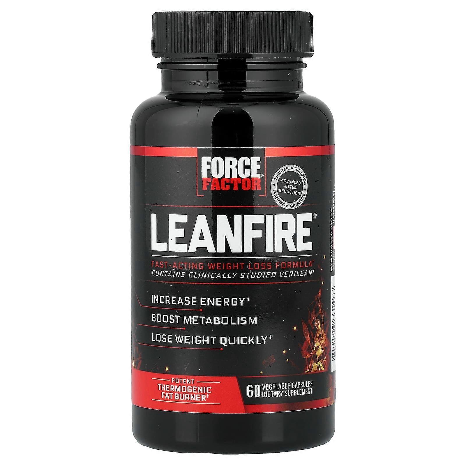 Force Factor, LeanFire , 60 Vegetable Capsules