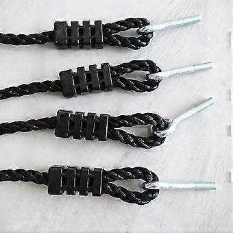 Black Replacement Rope Set for 60cm Nest Swing with Hanging Lines for Outdoor Play Equipment