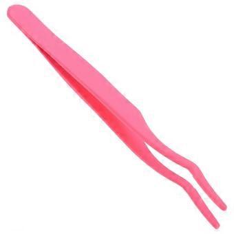 Ultra-Light Pink Stainless Lash Tweezers