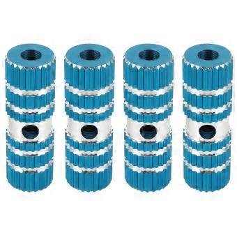 Aluminum Alloy Bike Peg Cylinder Pedal Stunt Function 2Pair Blue