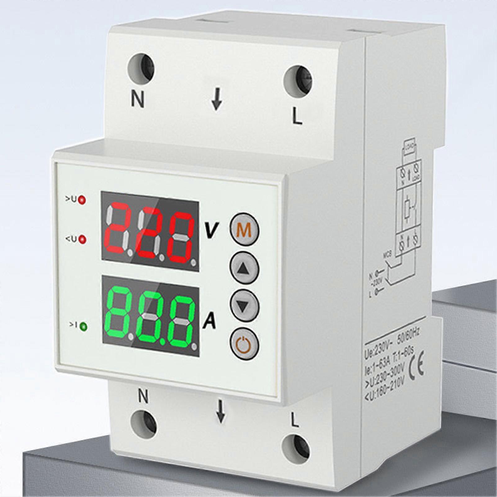 Over Under Voltage Overcurrent Protector Multifunctional Adjustable Voltage Current Protector
