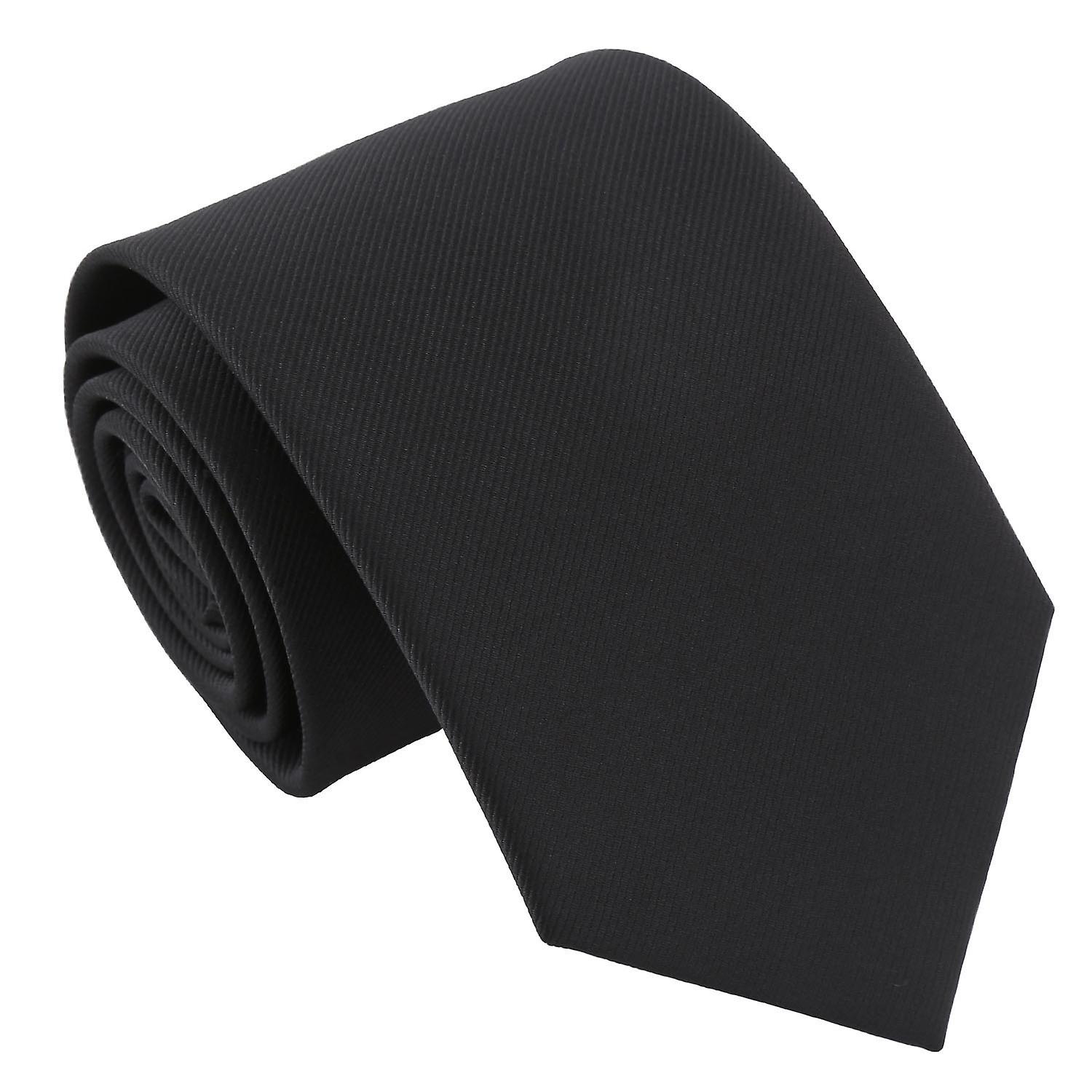 Black Plain Twill Tie