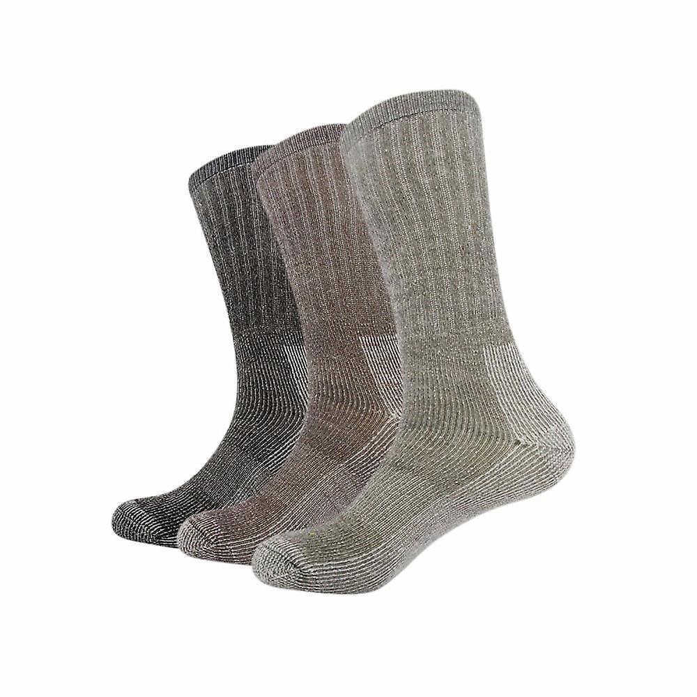 3 Pairs Men�s Winter Merino Wool Cushioned Knee-high Socks For Hiking, Camping, Climbing, Cycling, Skiing