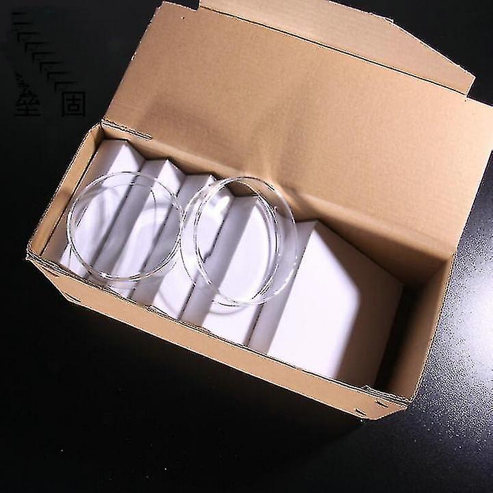 Expédition 8pcs / lot Dia 90mm Boîte de Petri en verre, Assiette à plat de Petri de culture avec couvercle pour la laboratoté