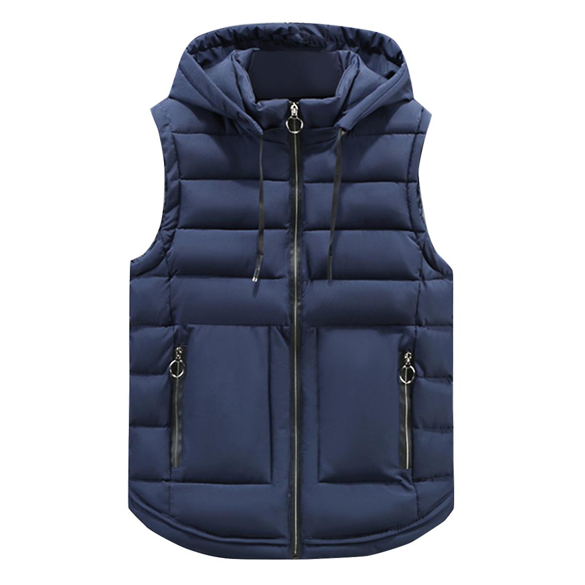 Cloudstyle Men's Casual Hooded Padded Vest