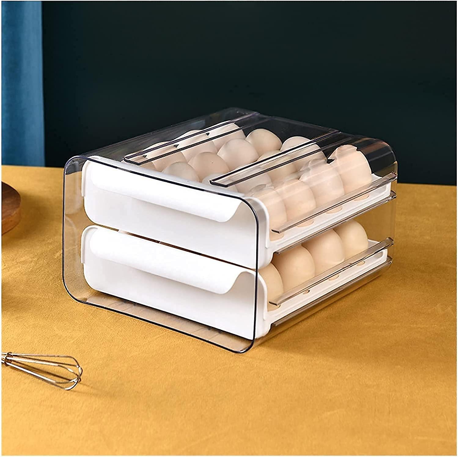 PXCL Egg box with 32 compartments double layer egg drawer type for refrigerator