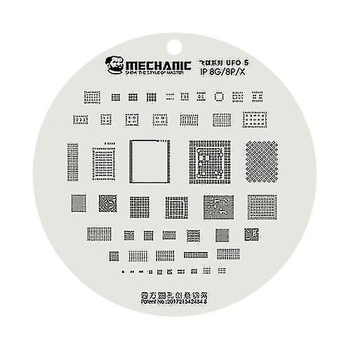 Mechanic Ufo Series Cpu Bga Reballing Planting Tin Plate For I P 8 / 8 Plus / X