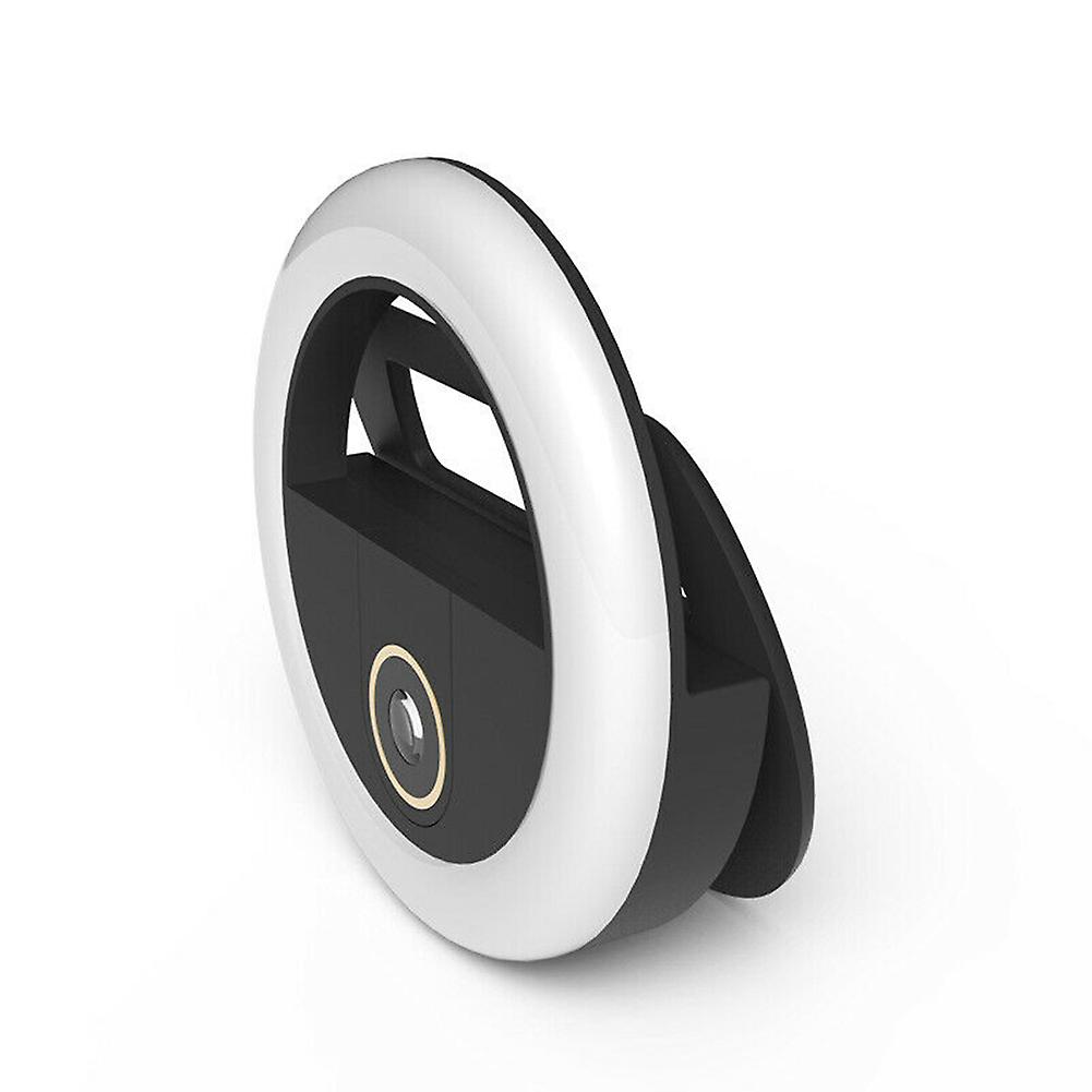 Wide-angle Micro Lens Selfie Ring Light Flash LED Camera Phone Photography Tool