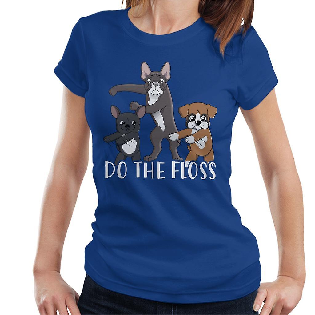 Süße Hunde tun die Zahnseide Frauen T-Shirt