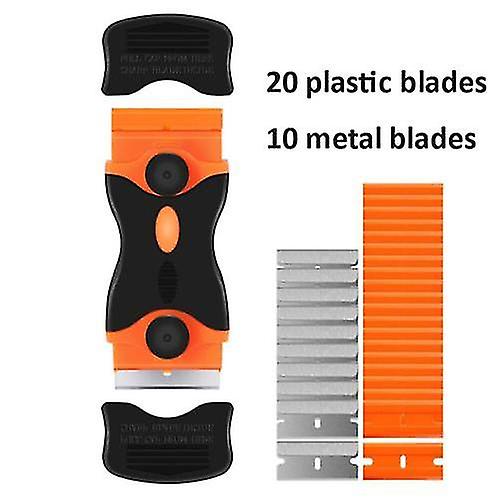 Plastic Scraper Razor Blades Auto Decals Stickers Remover No Scratch