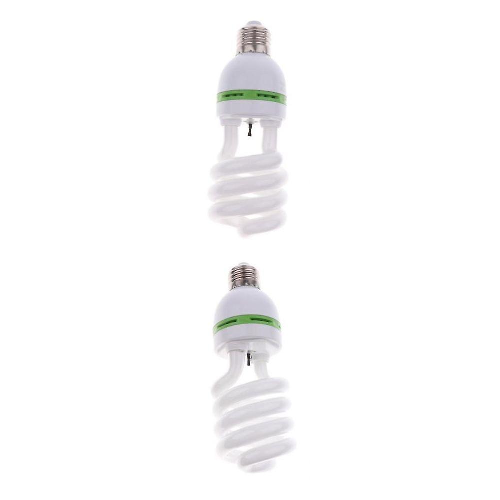 2pc Negative Ion Spiral Bulb Daylight Air Purifier E27 Light Bulb 30/36w