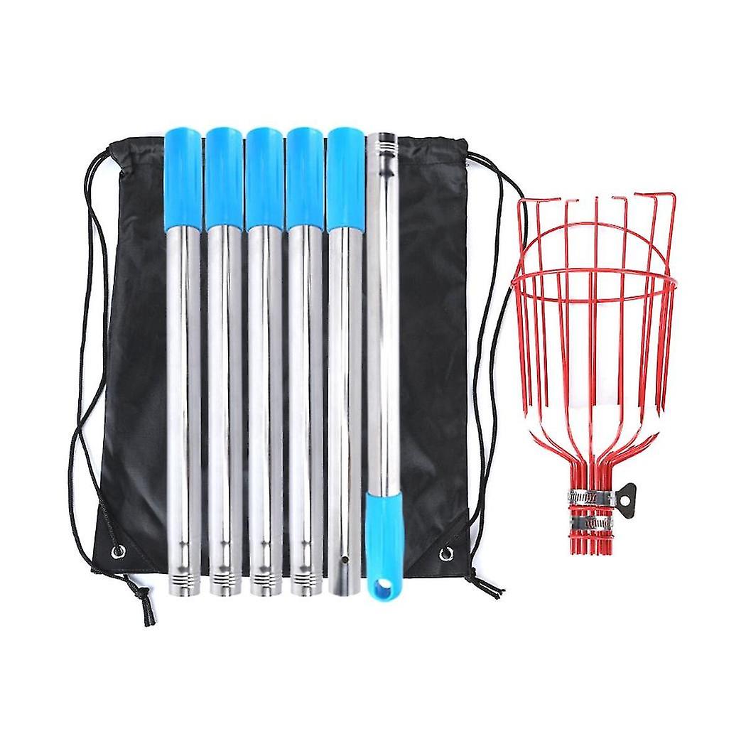 Picker Tool With Basket 8ft Adjustable Picker Tool With Basket,with Catcher For Picking Trees