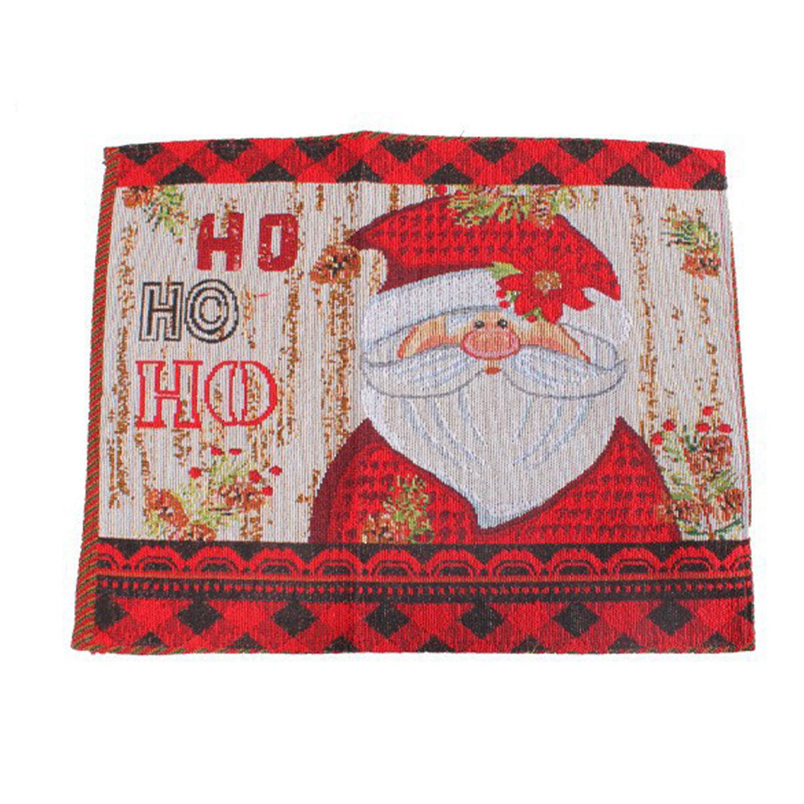 Christmas Dining Table Mats Washable Reusable Placemats Adding More Festive Atmosphere