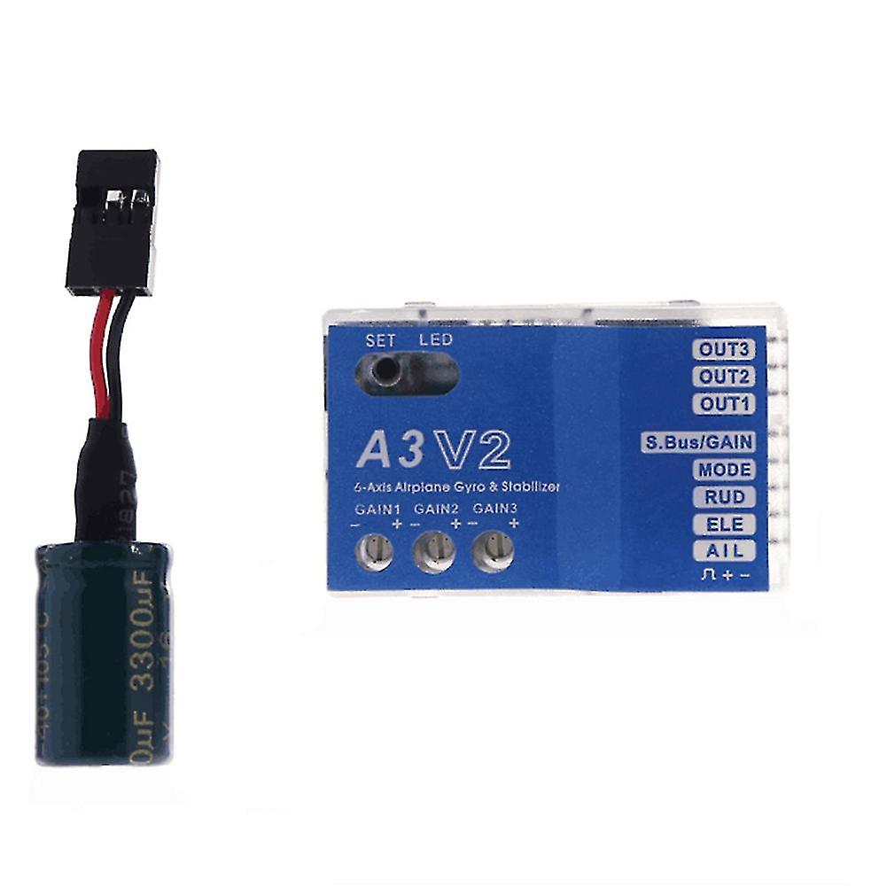 3 Axis Gyro A3 V2 Flight Controller Stabilizer For Rc Airplane Fixed-wing Copter