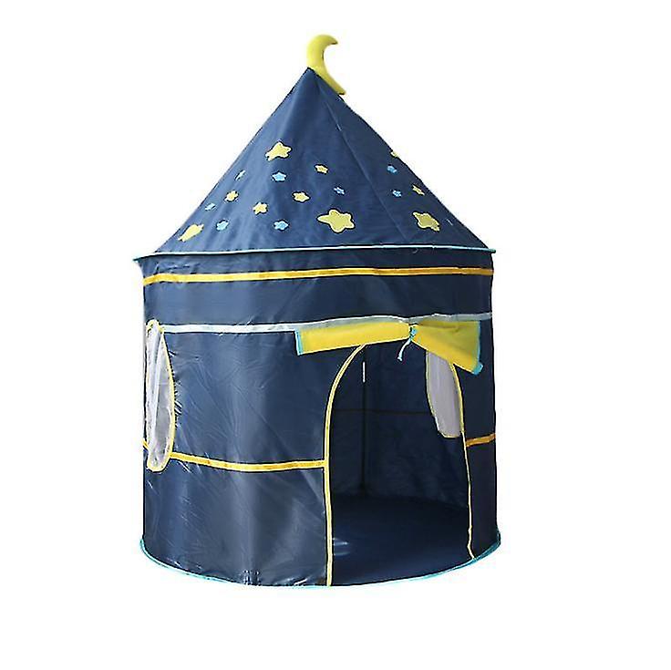 Blue Foldable Princess Castle Teepee Tent Kids