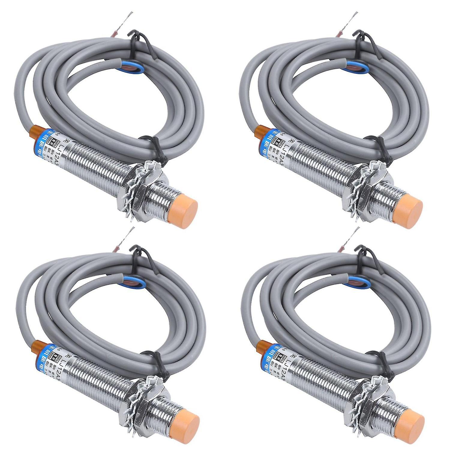 4x Dc6-36v 300ma Npn No 3-wire 4mm Tubular Inductive Proximity Sensor Switch Lj12a3-4-z-bx