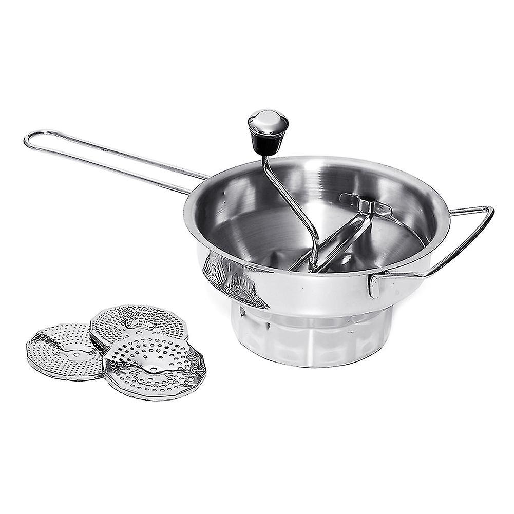 Manuale in acciaio inossidabile marmellata di frutta verdura macinapatate macinatore con 3 dischi Q