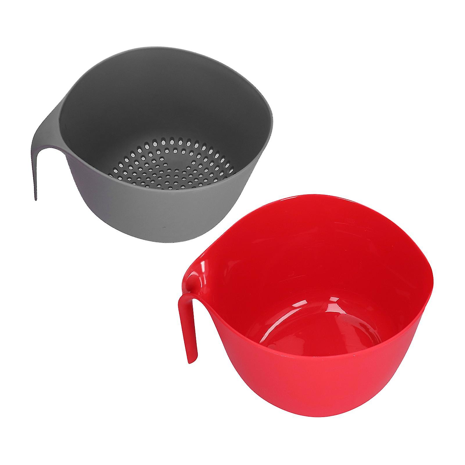 2 in 1 plastic colander, double layer, removable, large capacity, high durability, non-toxic.