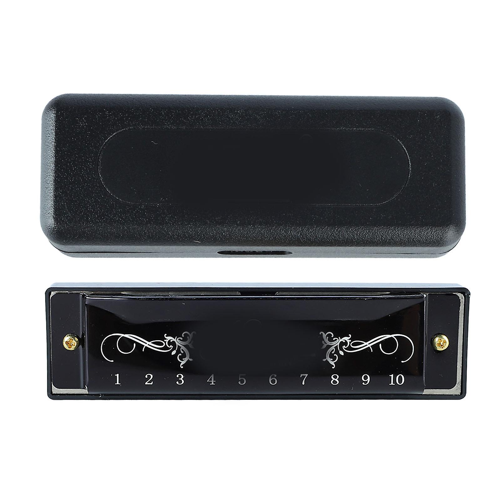 Harmonica 10 Hole 20 Tune C Key Professional Standard Mouth Organ with Case for Kid Beginner