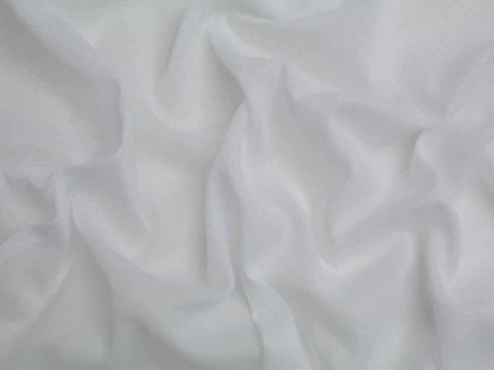 Minerva Egyptian Draping Muslin Fabric White - per metre