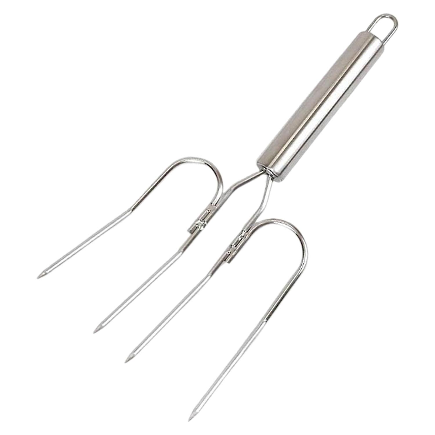 Turkey Lifter compatiblek Non-Slip Comcompatibletable Handle Stainless Steel Poultry Lifter Roast Cl
