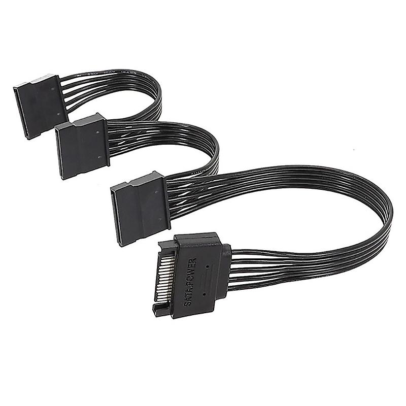 SATA 15pin Male To 1 2 3 4 5 Female Extension Cable for Computer Hard Disks