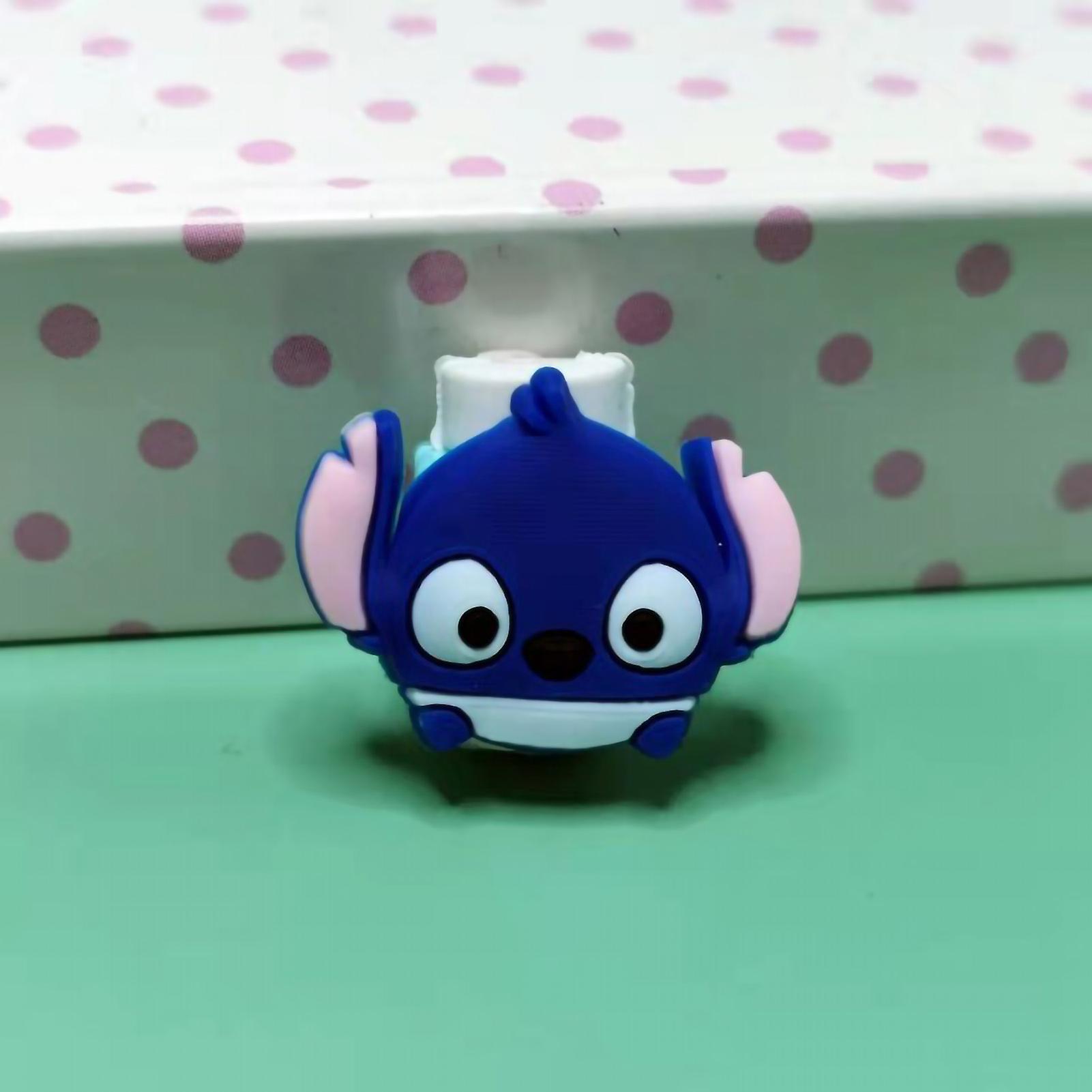 Blue Animal Cartoon Cable Protector - Durable PVC, Snap-Proof, Perfect for Gifting