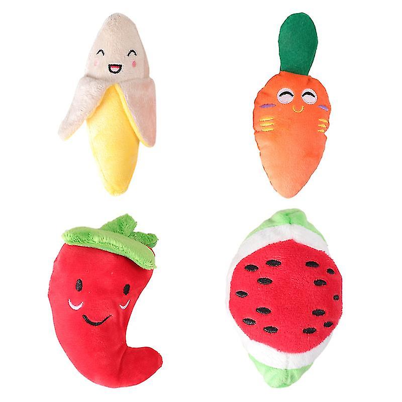 4pcs Squeaky Dog Toy Set