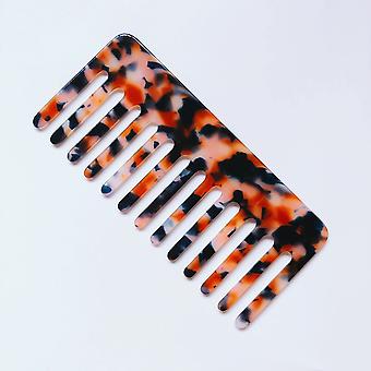 Acetic Acid Plate Hair Comb Straight Retro Girl Anti-static Hair Accessories Large Fork Headdress Comb Hair Brush Women Hair Tools~18380