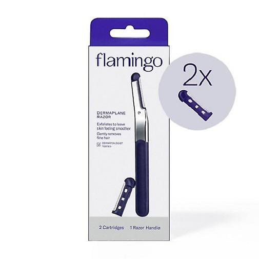 Flamingo Dermaplane Facial Razor Handle & Refill Cartridges
