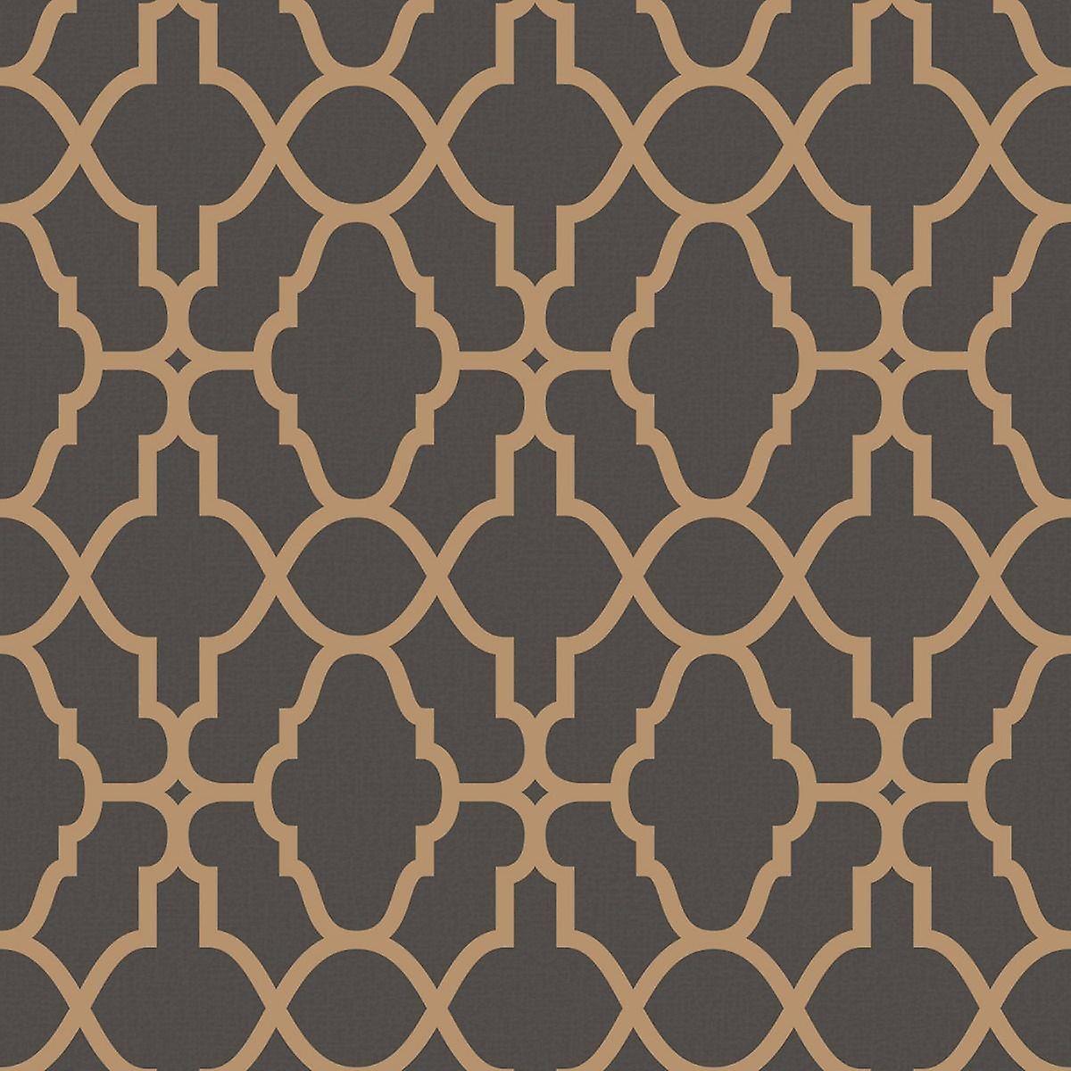 Rasch Copper Trelis Wallpaper