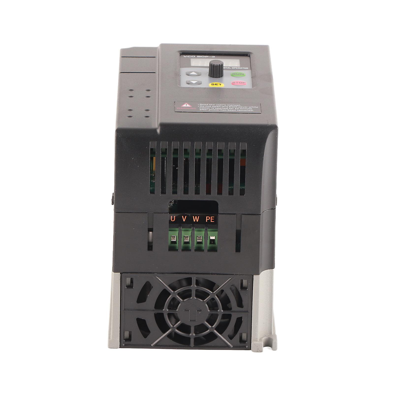 Variable Frequency Drive Single to 3 Phase VFD 220‑240V Input 0‑240V Output Motor Control 2.2kw 9.5A