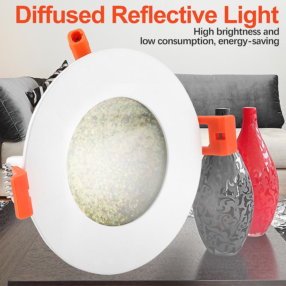 8W Diffused Reflective LED Light Lamp Golden