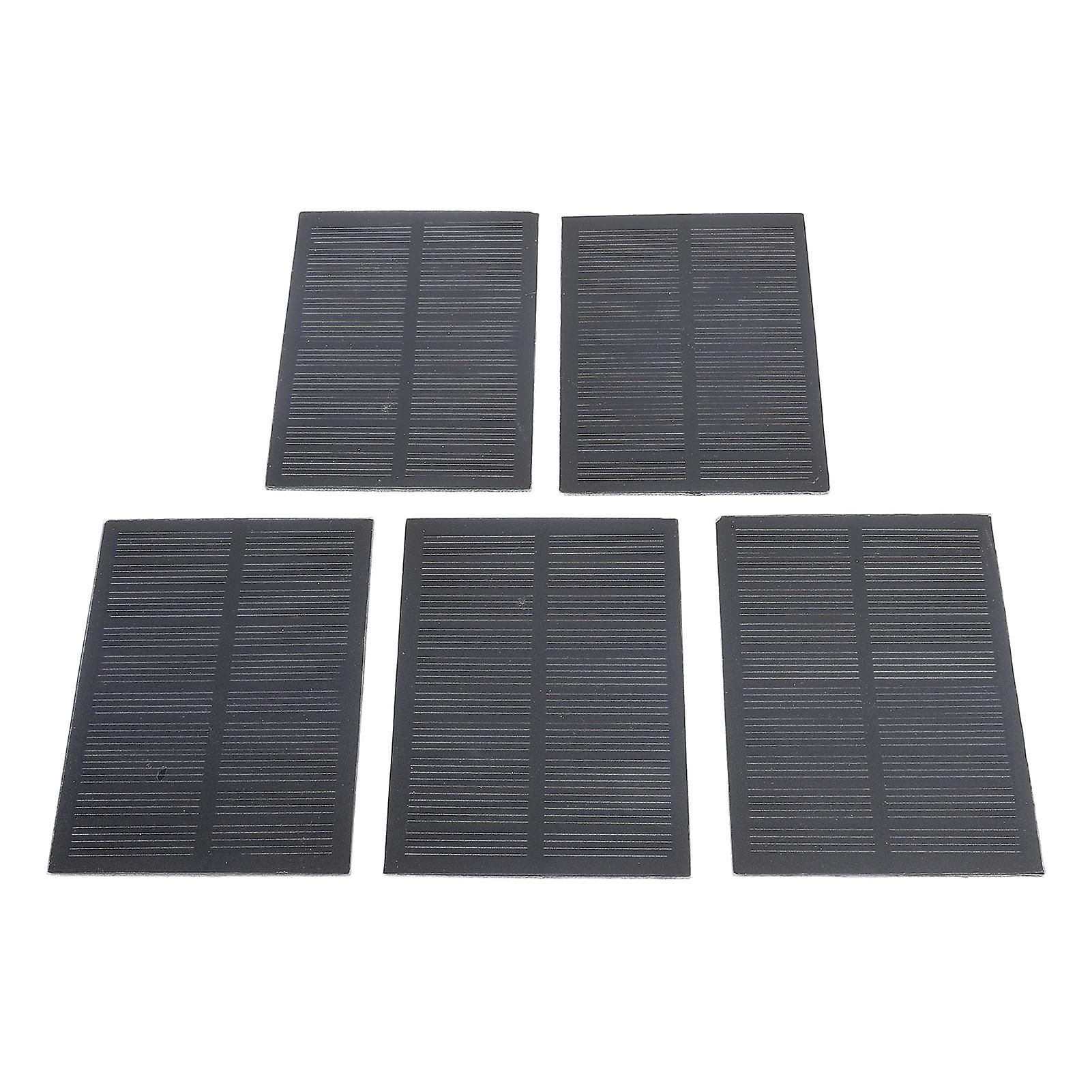 5Pcs 2W Mini Solar Panel High Efficiency Monocrystalline DIY Small Solar Panel Module for Solar Light Science Project
