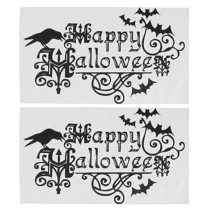 2pcs Halloween Sticker For Halloween Decorations