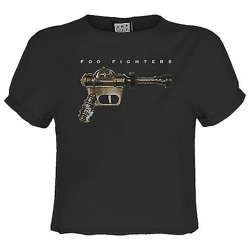 Amplified Womens/Ladies Ray Gun Foo Fighters Crop T-Shirt