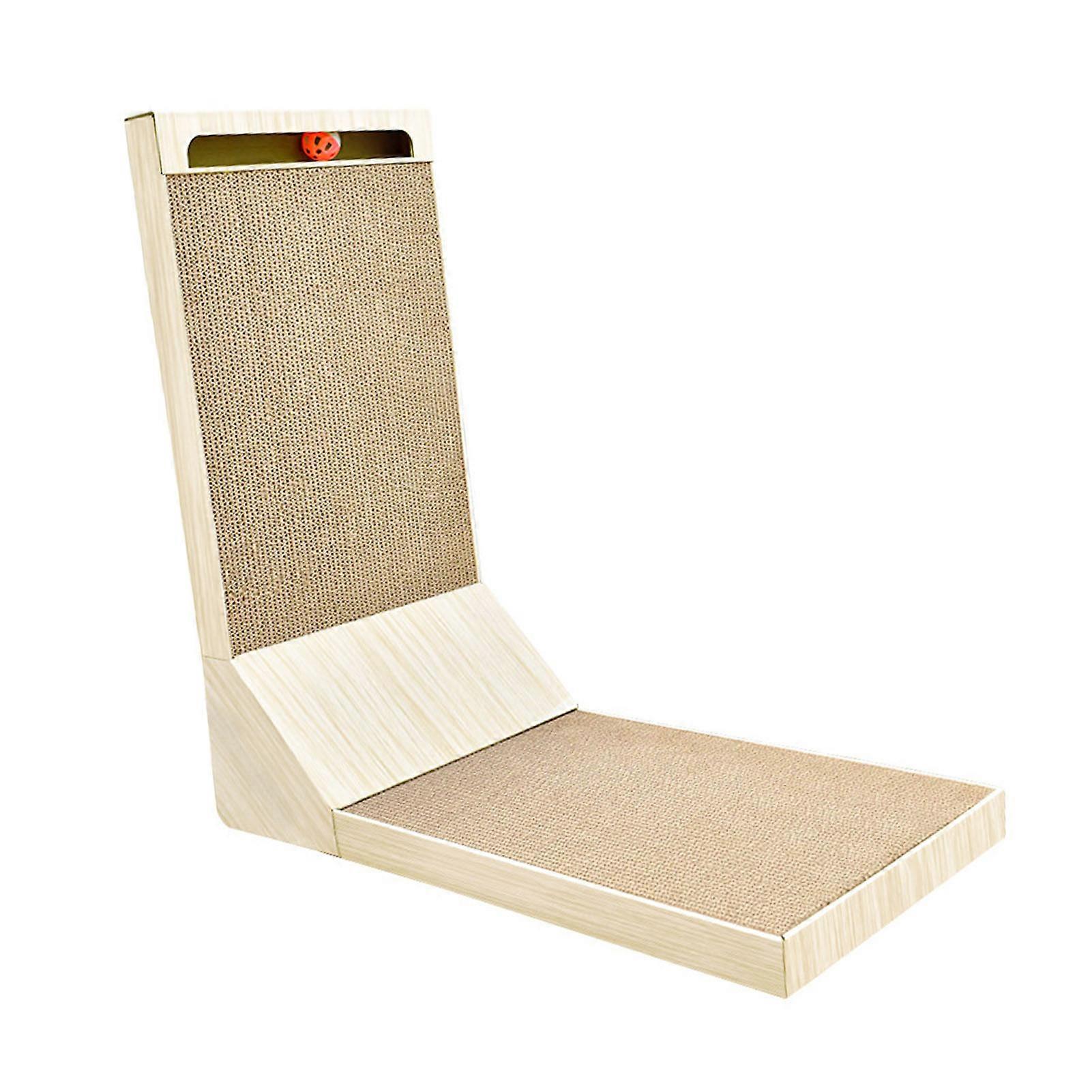 L Shape Cat Scratcher Multipurpose bølgepapp Interaktivt morsomt klo sliping papp katt skrape bord for innendørs