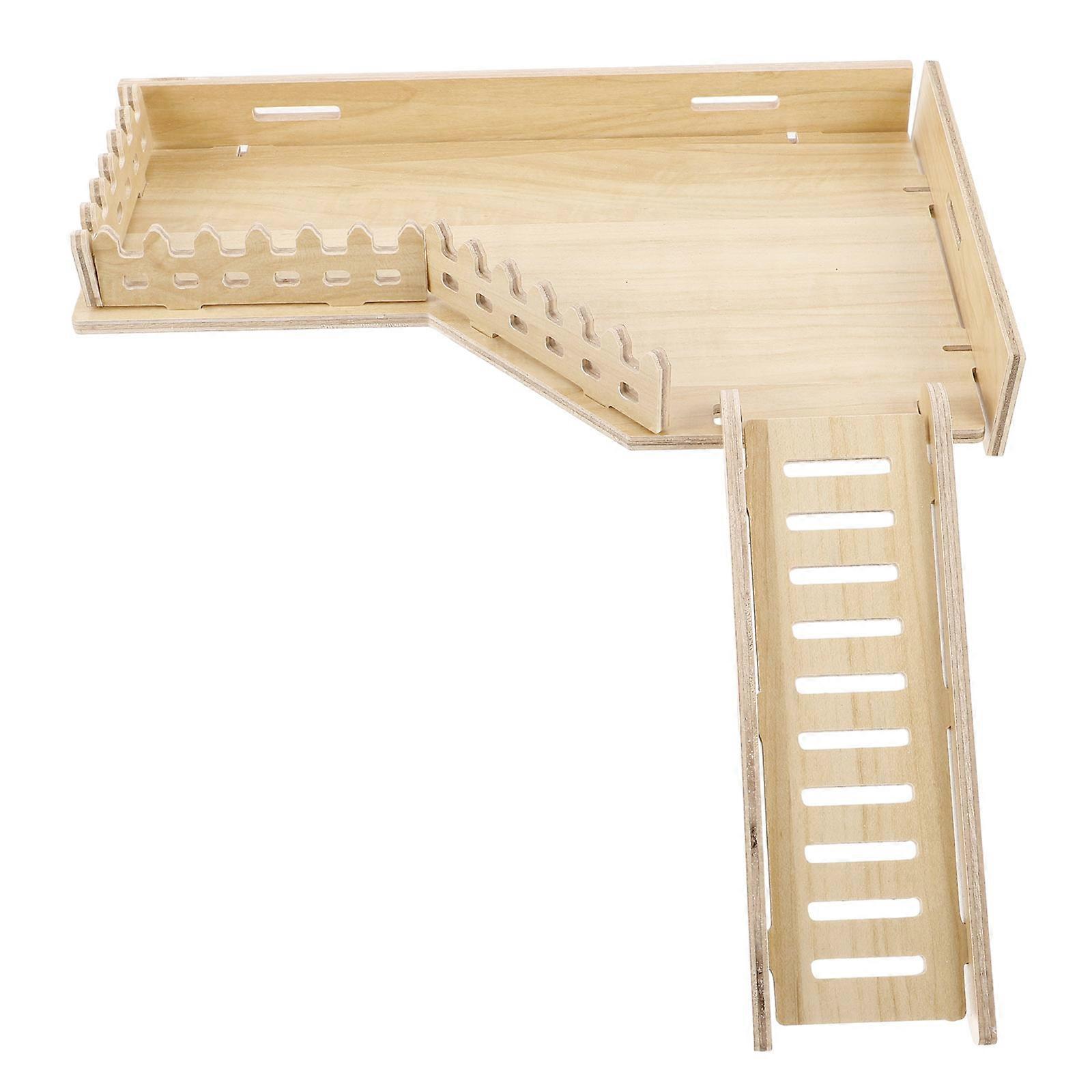 Hamster Cage Platform Hamster Ladder Toy Hamster Climbing Platform with Ladder Supply